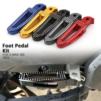CNC Pedals Folded Footrest Footpeg Motorcycles Accessories For Yamaha X-MAX300 X-MAX 300 XMAX300 Xmax 300 2023 2024