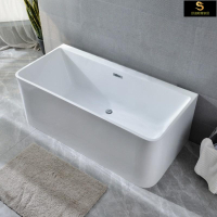 泡澡桶獨立浴缸浴缸無縫一體小戶型按摩獨立式壓克力浴缸成人衛生間家用沖浪浴缸