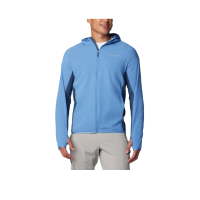 【Columbia 哥倫比亞】男款Spectre Ridge™ FZ HoodedTech Fleece-鈦防潑水連帽外套-藍色(UAO16570BL/IS)