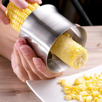 剝玉米粒器不銹鋼家用掰撥玉米神器脫粒機刨玉米剝離刨粒器削玉米