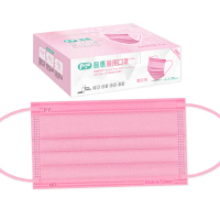 【普惠】成人平面醫用口罩-櫻花粉(25片/盒)