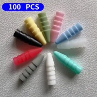 100pcs For Apple Pencil Tip Silicone Case Replacement Tips For Apple Pencil 2 Cases Multicolor Nib Cover Stylus Pen 1st 2nd Tip