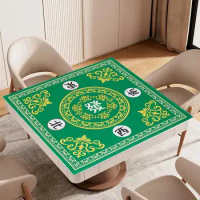 Foldable Table Mat Foldable Anti-slip Mahjong Table Mat for Board Games Decoration Noise Reduction Mahjongg Mat for Mahjong