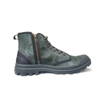 M.Gee Sepatu Pria Tali Resleting Mgee Original MG-COMBAT Hijau Army