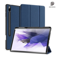 Funda For Tab S7 FE Case Trifold Leather Flip Smart Sleep Tablet Sleeve Pencil Holder Cover For Samsung Tab S7 FE S7+ Dux Ducis