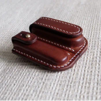 Handmade Vegetable Tanned Leather Case Leather Sheath for Swiss Nail Clipper and 58mm Swiss Army Knife