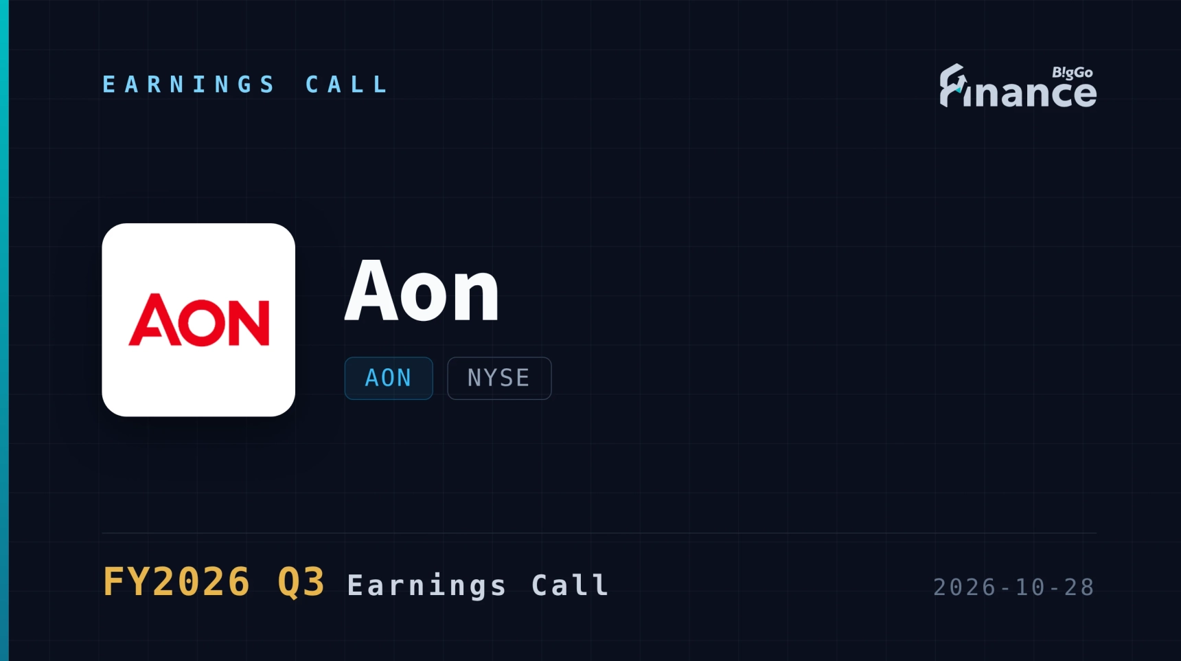 [AON Q3 2026 Earnings Call] Aon Posts 6% Organic Growth, Highest of ...