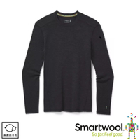 【SmartWool 美國 男 NTS 250長袖衫《炭黑色》】SW016350/保暖長袖/內層衣