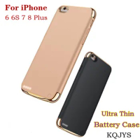 KQJYS Ultra Thin Battery Charger Cases For iPhone 7 8 Plus Power Bank Battery Charging Cover For iPhone 6 6s Plus Battery Case