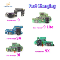 For Huawei Honor 9 Lite 9A 9i 9X USB Charge Port Jack Dock Connector With Mic Charging Board Flex Cable