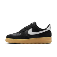 【NIKE 耐吉】AIR FORCE 1 07 LV8 男鞋 休閒鞋 運動鞋 麂皮 黑白(FQ8714004)