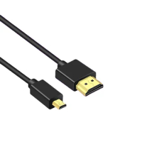 Ultra Slim Flexible Micro HDMI to MICRO HDMI Cable 2 for sony a7c a7m3 Sony Camera Elbow Retractable Cable
