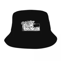 Men Women Bucket Hat Music Band Gorillaz Travel Headwear Packable Outdoor Sports Fisherman Hats Bob Dropshipping