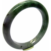 【小樂珠寶】翡翠手鐲橄欖藍綠伴紫天然A貨玉鐲(手圍18.3號 內徑57.6mm V712)