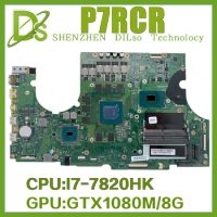 KEFU Acer Predator 17X GX-792 w/ I7-7820HK GTX1080M-8G Laptop Motherboard For Acer Predator P7NCR Motherboard 100% Working Well