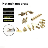 7/9/10 unit haba Nut Tip besi M2 M3 M4 M5 M6 M8 Thread Brass Embedded Kit untuk pencetak 3D plastik