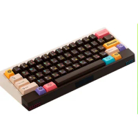 Angry Miao AM 65 LESS Hotswap RGB Backlit Custom Mechanical Keyboard Bluetooth Wireless Keyboard Pc Gamer Touch Panel Arrow Key