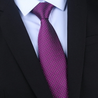8厘米真絲領帶 桑蠶絲領帶 男士商務正裝西服襯衫領帶紫色領帶男