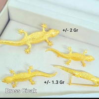 Bros cicak emas Syarat Adat pernikahan emas kuning 700 kadar 16k 1,3gr