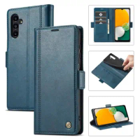 PU Leather Wallet Flip Folio Case Cover with Stand Card Slots Magnetic for Samsung S24 Ultra S23 FE S22 A54 A34 A14 A15 A35 A55