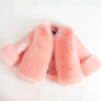 Clothes Winter Baby Faux Girls Fur Thick Girl Coats 5 Colors Warm kids Jacket Age For 2T 3 4 6 8 10 12 Yrs Children Outerwear