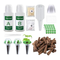 Hydroponic Pod Grow Sponge Germination Kit For Grow Anything With Plant Food, Grow Sponges, Plant Baskets, Durable
