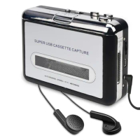 Cassette Player Cassette Tape To MP3 CD Converter Via USB,Portable Cassette Tape Converter