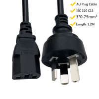 Extension Cord IEC C13 PC Power Cable 220v Australia New Zealand AU Plug Supply For Monitor Projector hp Printer lg tv 1.2M