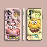 Phone Case For Redmi K60E K60 K50 K40S K40 K30 K20 12C 10C 9A 9 10X 10A 10 Pro 4G 5G Gaming Case Happy S-SpongeBob S-Squarepants