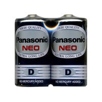 Panasonic 國際牌 1號碳鋅電池黑色 環保型2入
