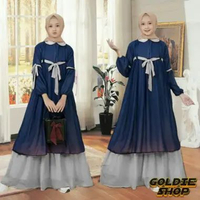 Goldie Shop Gamis Anak Kanza / Maxi Dress Lebaran Anak Muslimah / Gamis Anak Tanggung / Syari Anak A