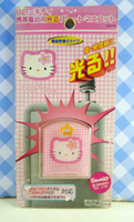 【震撼精品百貨】Hello Kitty 凱蒂貓~KITTY貼紙-來電感應貼紙-粉千鳥格