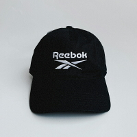 美國百分百【全新真品】Reebok 帽子 配件 棒球帽 休閒 男帽 遮陽帽 鴨舌帽 logo 黑色 CC63