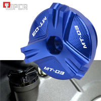 ที่มีโลโก้ MT-03รถจักรยานยนต์ CNC อลูมิเนียมน้ำมันฟิลเลอร์หมวกเสียบปก Cap สำหรับ Yamaha MT03 MT03 03