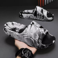 Sandal Selop Import Adilette Sandal Pria Viral Loreng Sandal Cowok Anti slip Nyaman Sandal Pria Keki