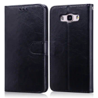 Case For Samsung Galaxy J7 2016 J710 Flip Leather Case For Galaxy Samsung J7 2016 Phone Case With Card Slots Cover Coque