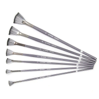 Bộ Cọ Vẽ Dầu Tóc Nylon, 7 Chiếc, Màu Hỗn Hợp Chất Lượng Cao, Gậy Gỗ Bạch Dương, Cọ Vẽ Màu Nước Hình 