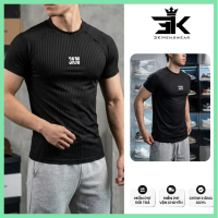 COD Áo Thun Tăm Đũa Nam 3KMENSWEAR Co Giãn 4 Chiều, Mềm Mịn, Thoáng Mát, Mặc Hè