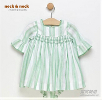西班牙精品童裝, Neck&amp;Neck, 女童短袖洋裝, 典雅鄉村風, 18M/80cm, 現貨