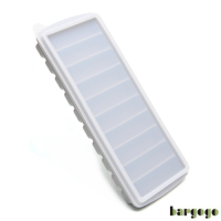 Bargogo 10格長條型矽膠製冰盒(可當副食品分裝盒)-超值兩入