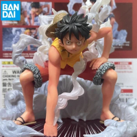 Bandai Original Figuarts Zero One Piece Anime Figure Fz 18cm Monkey D Luffy Gear 2 Action Figurine Doll Model Kids Toys Gift