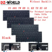 US ARA TW HB IL KR TH RUS GR GK Keyboard for Lenovo Thinkpad 13 Gen1 Gen2 T460s T470s S2 2nd Laptop Greek Russian Thai Korean