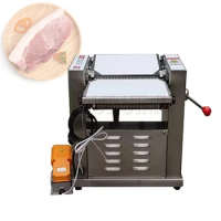 18M/Min Commercial Electric Stainless Steel Pig Skin Processing Equipment Pig Meat Pork Skin Removing Separator Cutting Machine