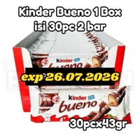 kinder bueno crispy cream chocolate 1 dus isi 30 pack 2 bar/ pack 43gr