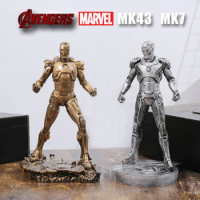 Iron Man MK43 Avengers MK7 Handmade Resin Model Decoration GK Resin Duplex Model Playing Crafts