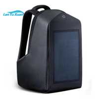 kingsons fashion trending smart antitheft solar laptop backpack anti theft bag solar backpack with usb charger solar panel