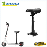 Foldable Height Seat Adjustable Saddle for Xiaomi Mijia M365 Electric Scooter Retractable Seats Shockproof Bumper Saddle Chair