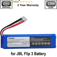 P763098 03 3200mAh Replacement Battery for JBL Flip 3 JBL FLIP3 Gray Bluetooth Speaker, Fits GSP872693,Include Install Tools