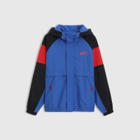 【GAP】男裝 Logo印花防潑水連帽外套-藍色(722859)