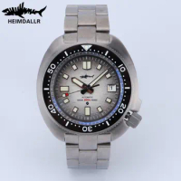 HEIMDALLR Titanium Mens Turtle Diver Watch Sapphire Luminous Wrist watch Japan NH35 Automatic Mechanical Watch 20ATM Waterproof
